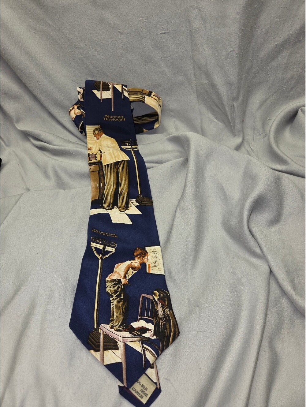 Norman Rockwell The Saturday Evening Post The Paper Boy Silk Tie